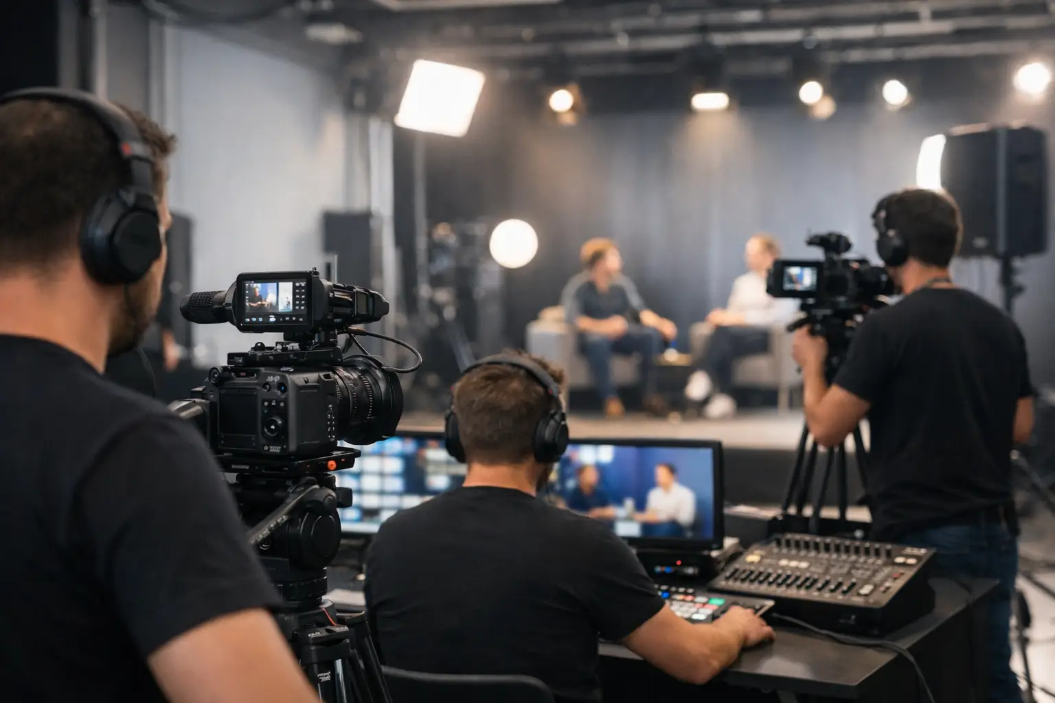 Estrutura audiovisual para eventos bem planejada