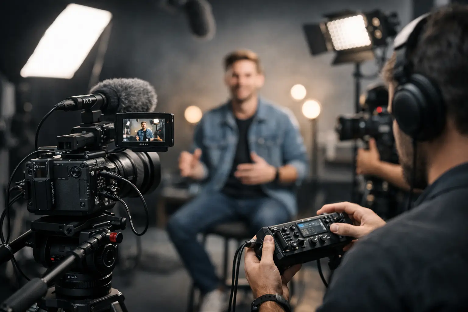 Produção de vídeo para YouTube profissional