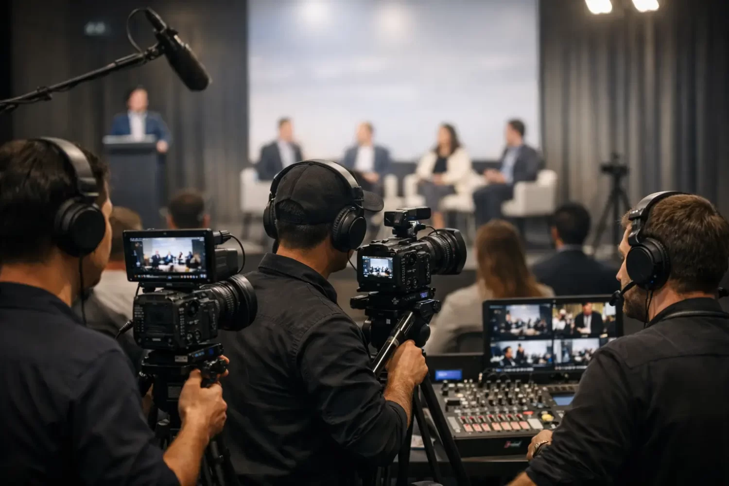 Filmagem multicâmera para congressos profissionais
