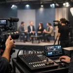 Transmissão ao vivo eventos com padrão profissional