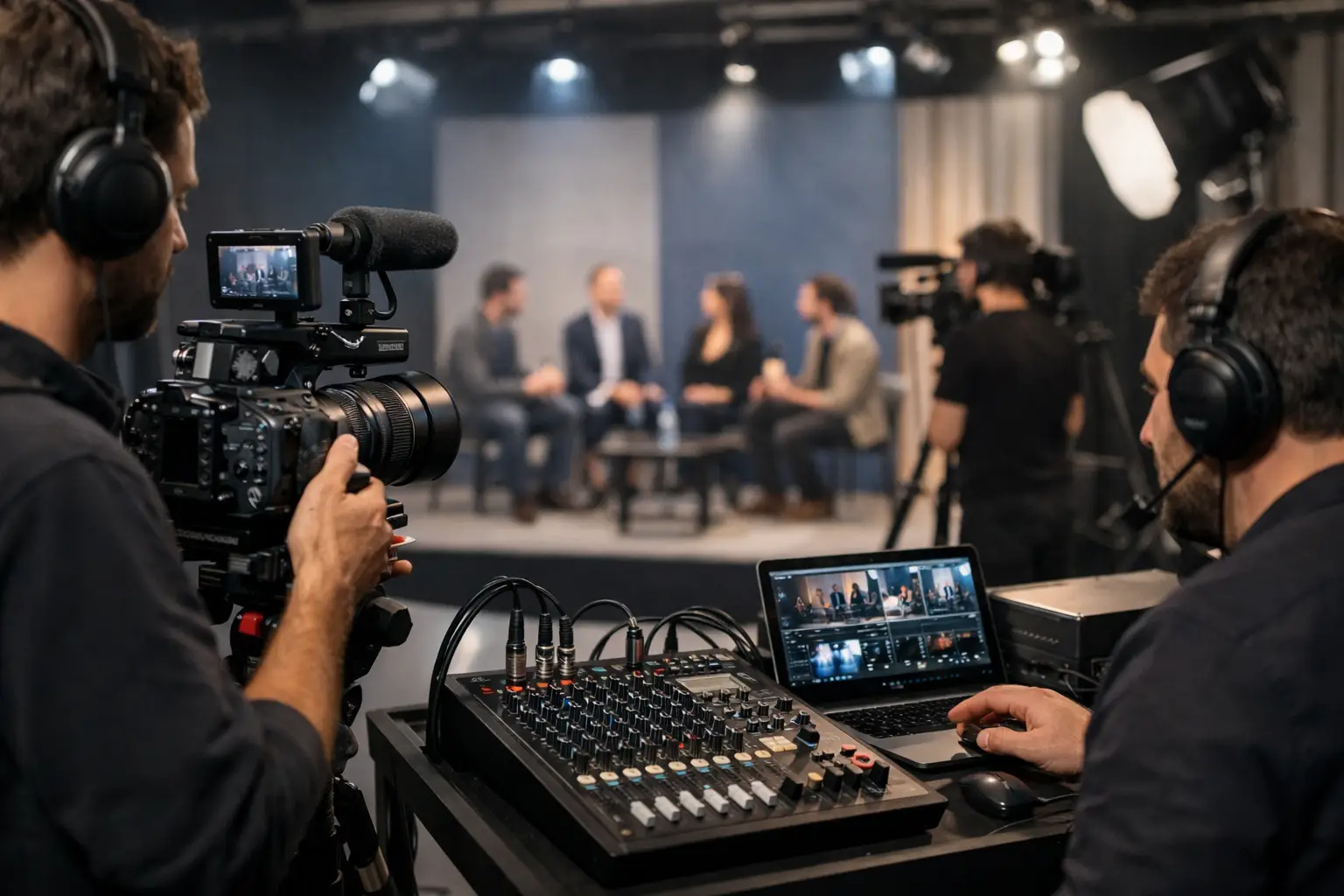 Transmissão ao vivo eventos com padrão profissional